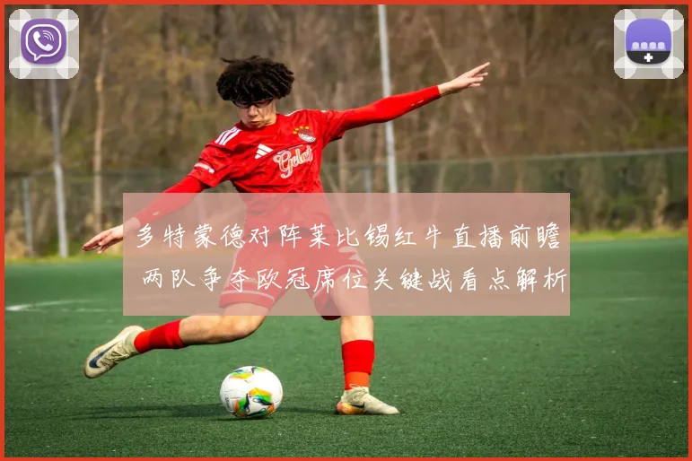 多特蒙德对阵莱比锡红牛直播前瞻 两队争夺欧冠席位关键战看点解析